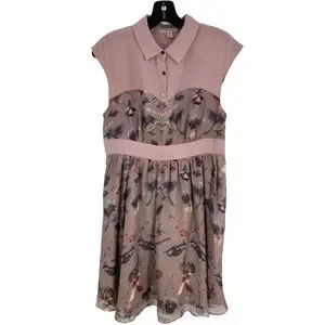 英国から追跡付! Ted Baker ミディ コットンドレス♪ 英国から追跡付! Ted Baker ミディ 色付か コットンドレス♪